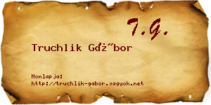 Truchlik Gábor névjegykártya